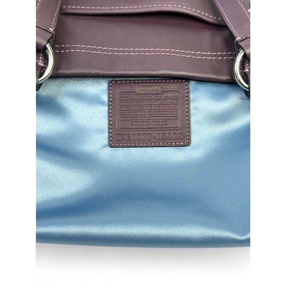 Coach Vintage Madison Mia Plum Purple Leather Tote Bag - Picture 15 of 15